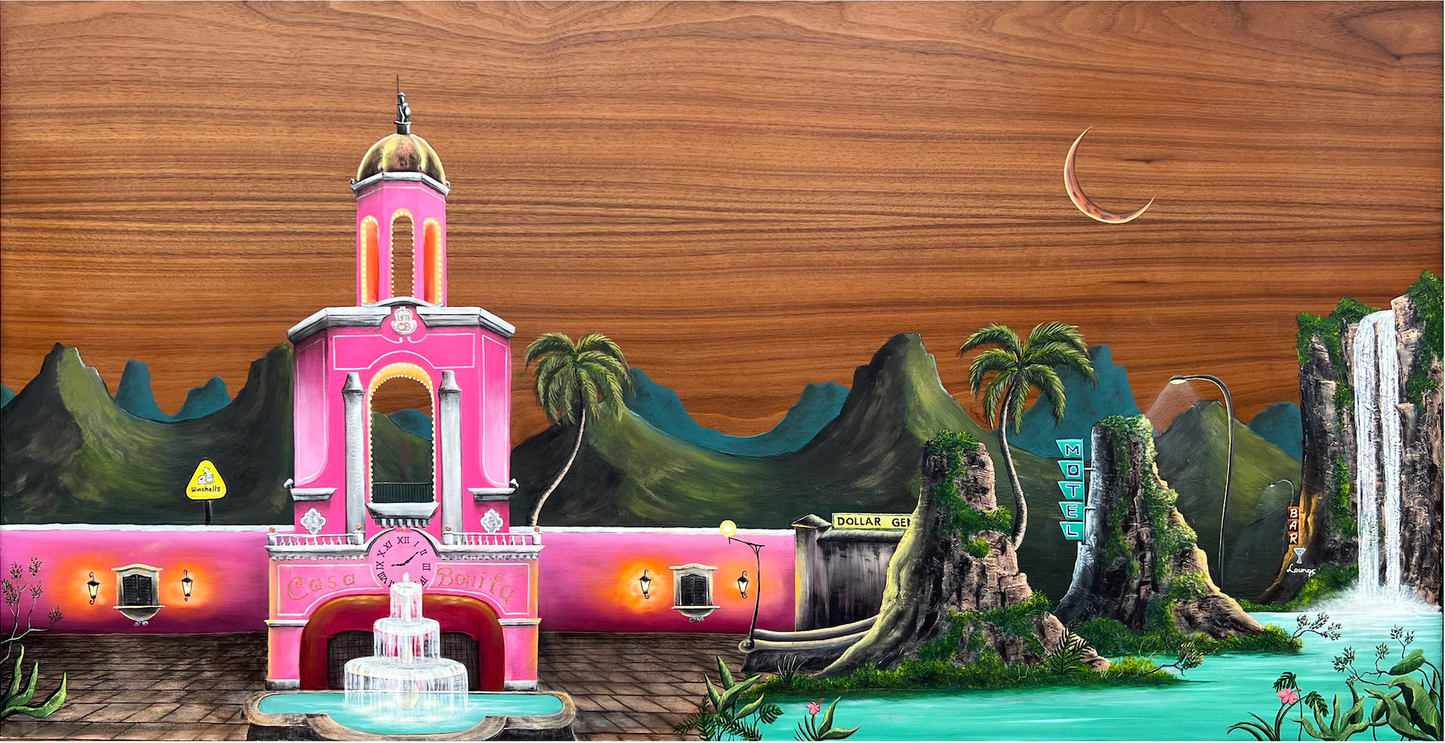 Casa Bonita (original 24"x48" oil wood panel)